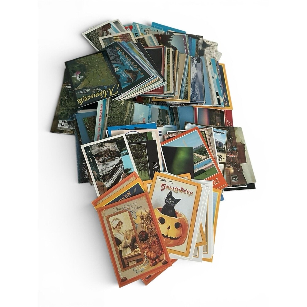 Large Lot (100s) Vintage Post Cards Unused